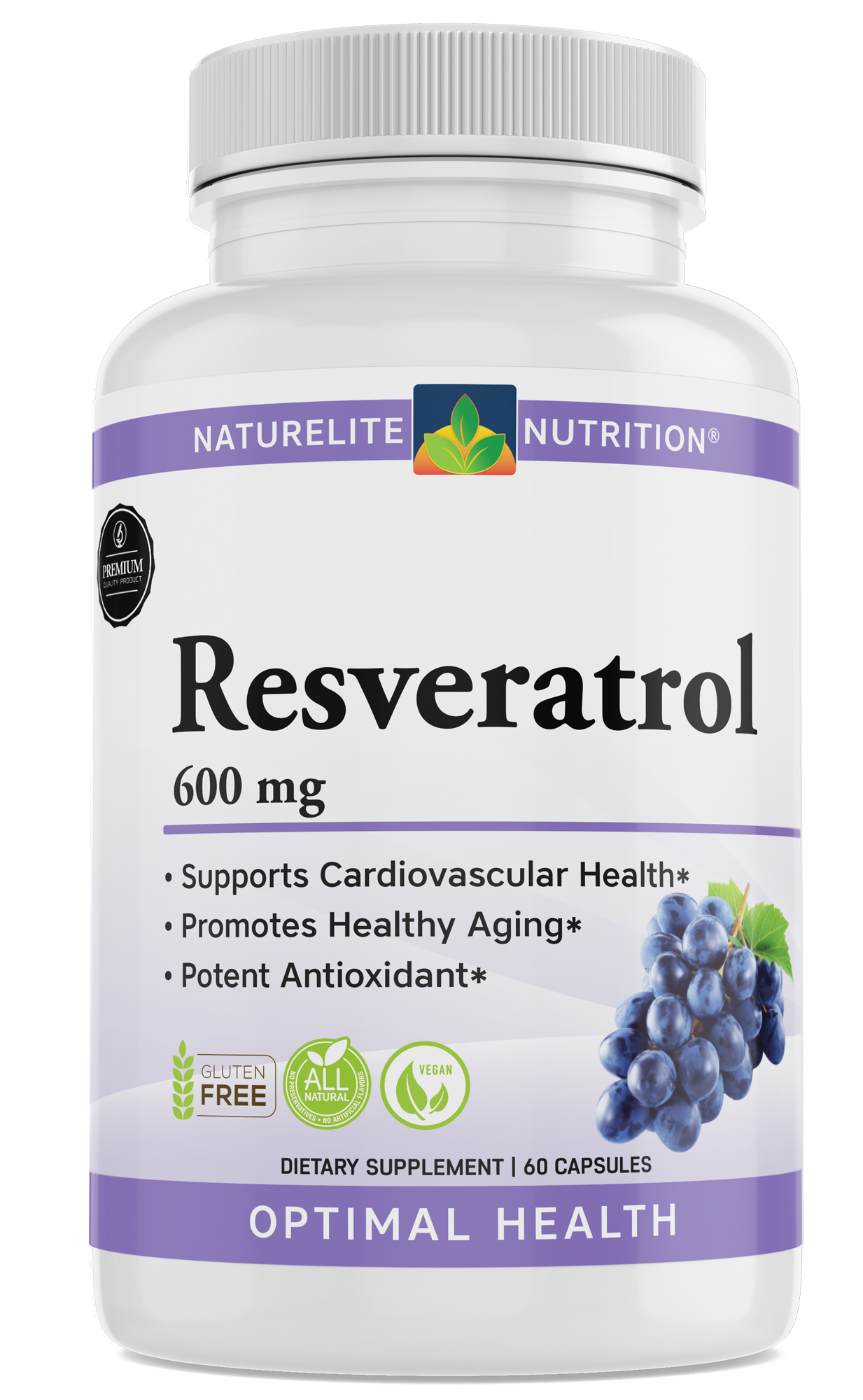 Resveratrol 600mg – Naturelite Nutrition